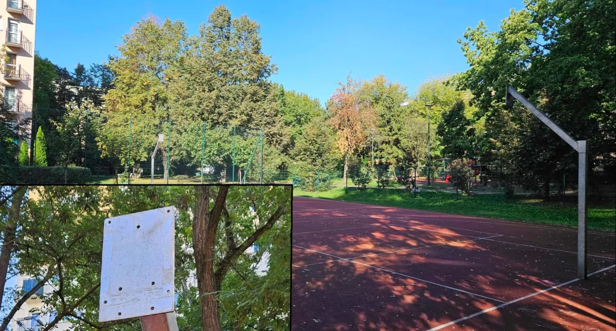 place i podwórka, Racławicka oddajcie dzieciom kosze - zdjęcie, fotografia