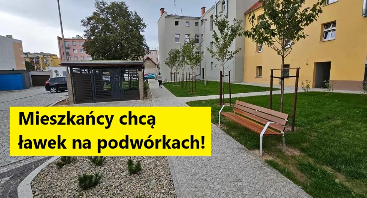 konsultacje, Ławki podwórkach Mieszkańcy zdecydowanie - zdjęcie, fotografia