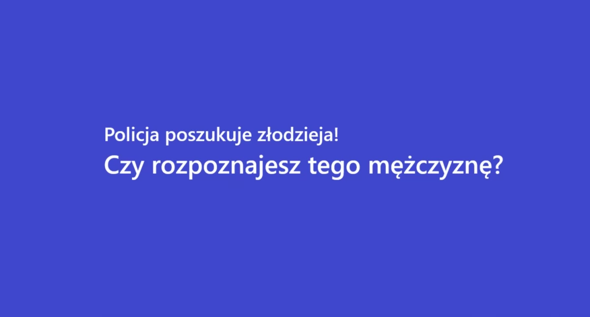 Bezpieczeństwo, Policja poszukuje złodzieja! - zdjęcie, fotografia