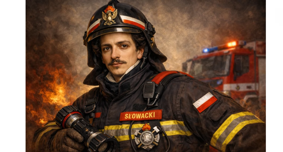 Felietony, było jakby Słowacki strażakiem - zdjęcie, fotografia