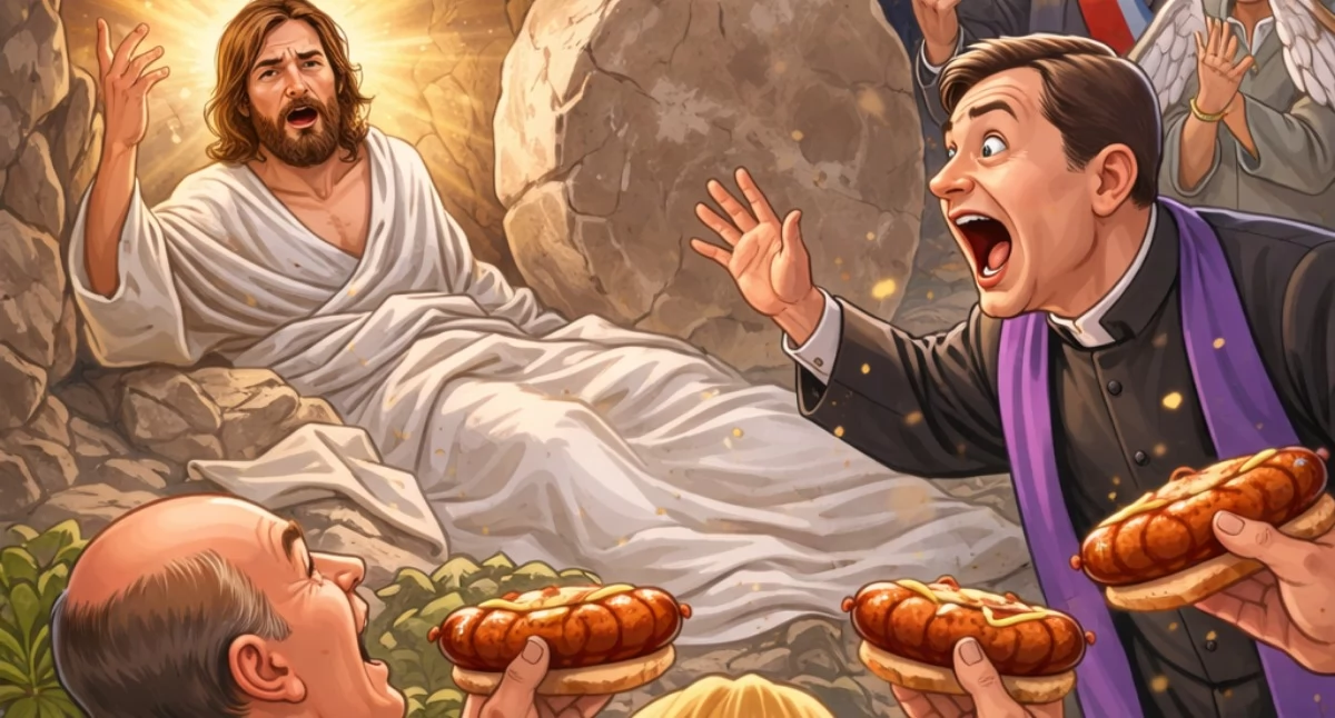 Felietony, Obudźcie Jezusa! Chcemy kiełbasy! - zdjęcie, fotografia