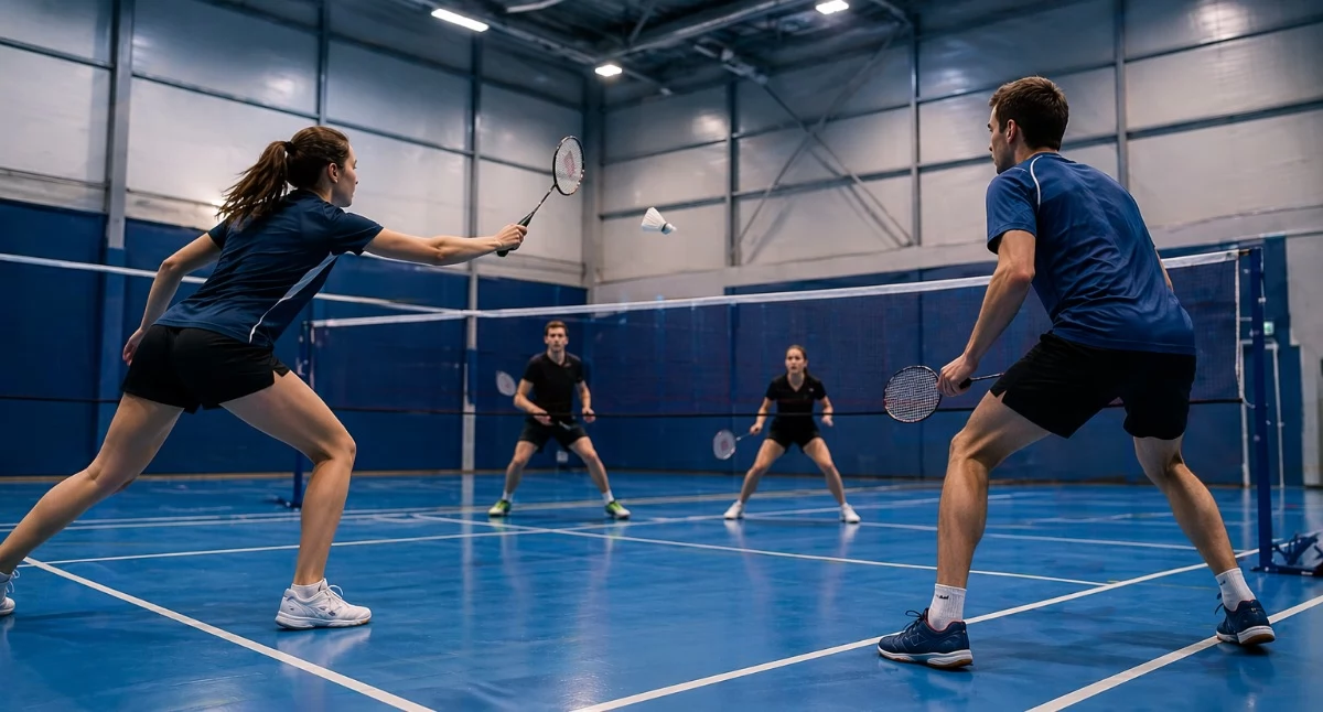 sport, Gramy badminton - zdjęcie, fotografia