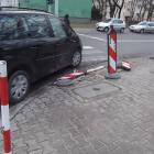 Biedaczek porysuje sobie opony