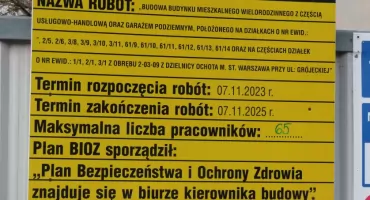 Budowa budynku TBS - 7 Listopad tuż tuż