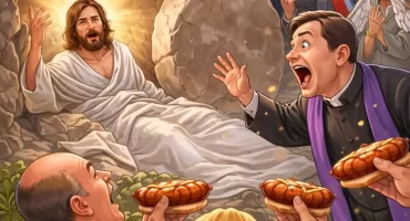 Obudźcie Jezusa! Chcemy kiełbasy! 