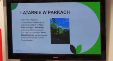 Park „Forty Korotyńskiego” według Slajdów na Sesji już doświetlony